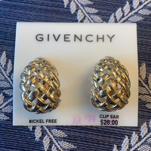 Givenchy gold costume earrings